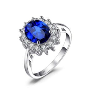 Sidabrinis safyro spalvos žiedas, safyro spalvos žiedas, sidabriniai žiedai, sidabriniai papuošalai, sidabra jewelry