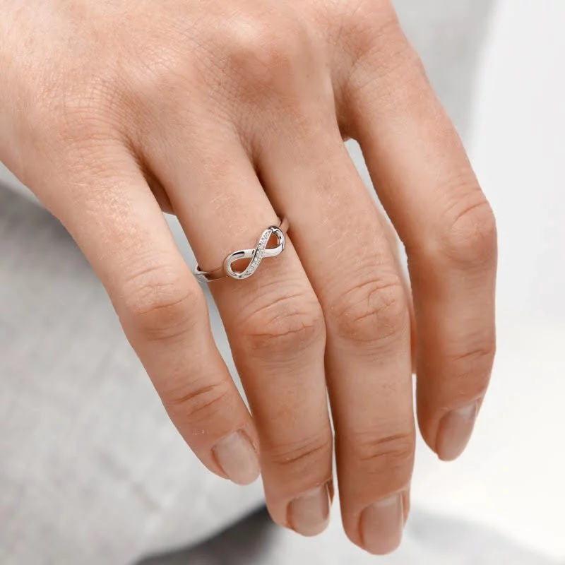 Sidabrinis žiedas su begalybe, žiedas su begalybe, sidabriniai žiedai, sidabriniai papuošalai, sidabro juvelyrika, sidabra jewelry