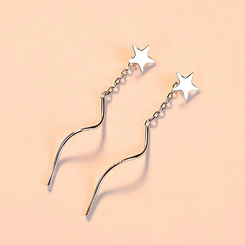Ilgi sidabriniai auskarai, Sidabriniai auskarai, sidabro juvelyrika, sidabra jewelry