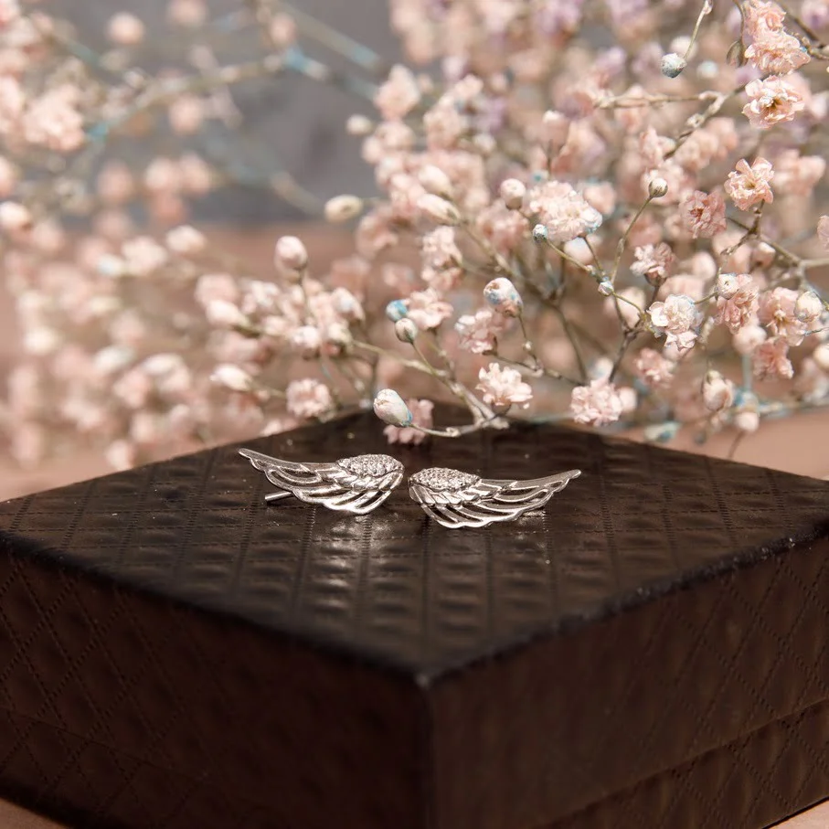 Originalūs auskarai Angelo sparnai 6 Originalūs auskarai „Angelo sparnai“, originalūs auskarai, sidabriniai auskarai, sidabro papuošalai, sidabra jewelry