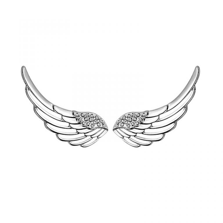 Originalūs auskarai „Angelo sparnai“, originalūs auskarai, sidabriniai auskarai, sidabro papuošalai, sidabra jewelry