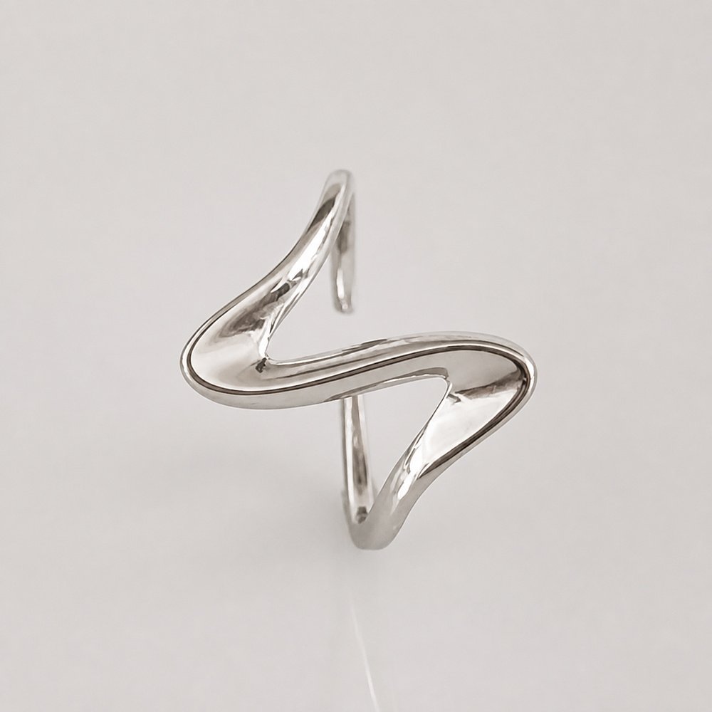 Sidabrinis žiedas Wave 6 sidabra jewelry