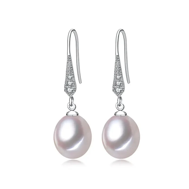 Sidabriniai auskarai Pearl