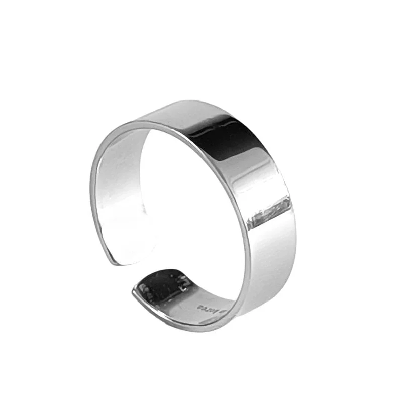 Sidabrinis 6mm lygus žiedas, sidabrinis žiedas, sidabriniai papuošalai, sidabra jewelry