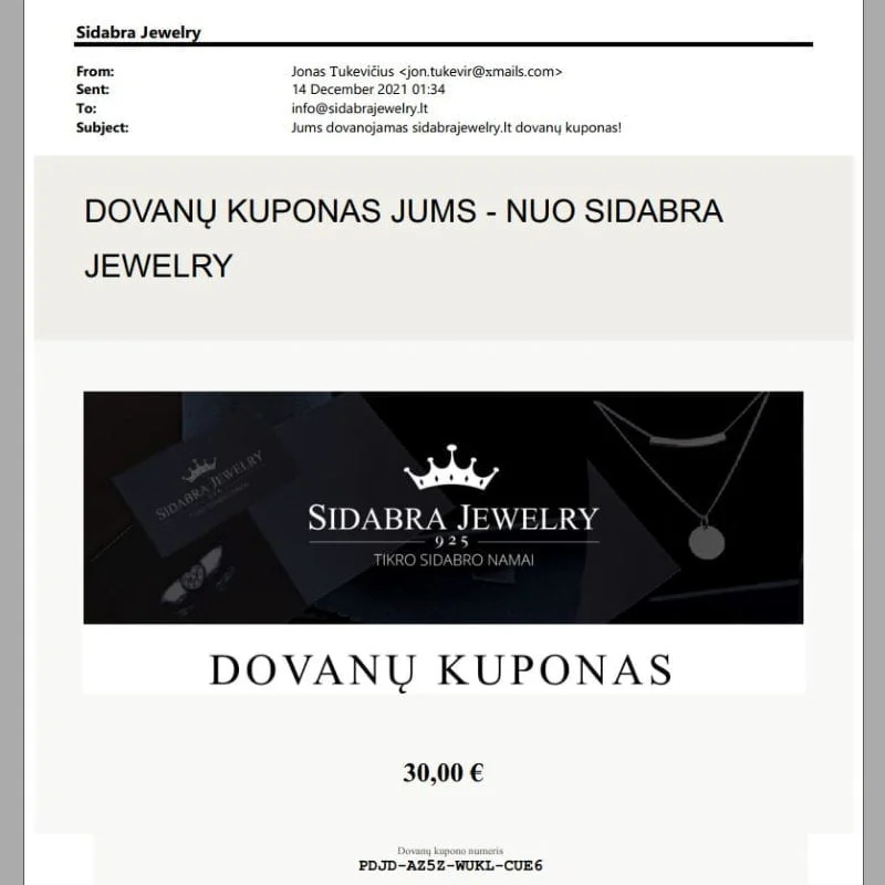 Dovanų kuponas, dovanų kuponai