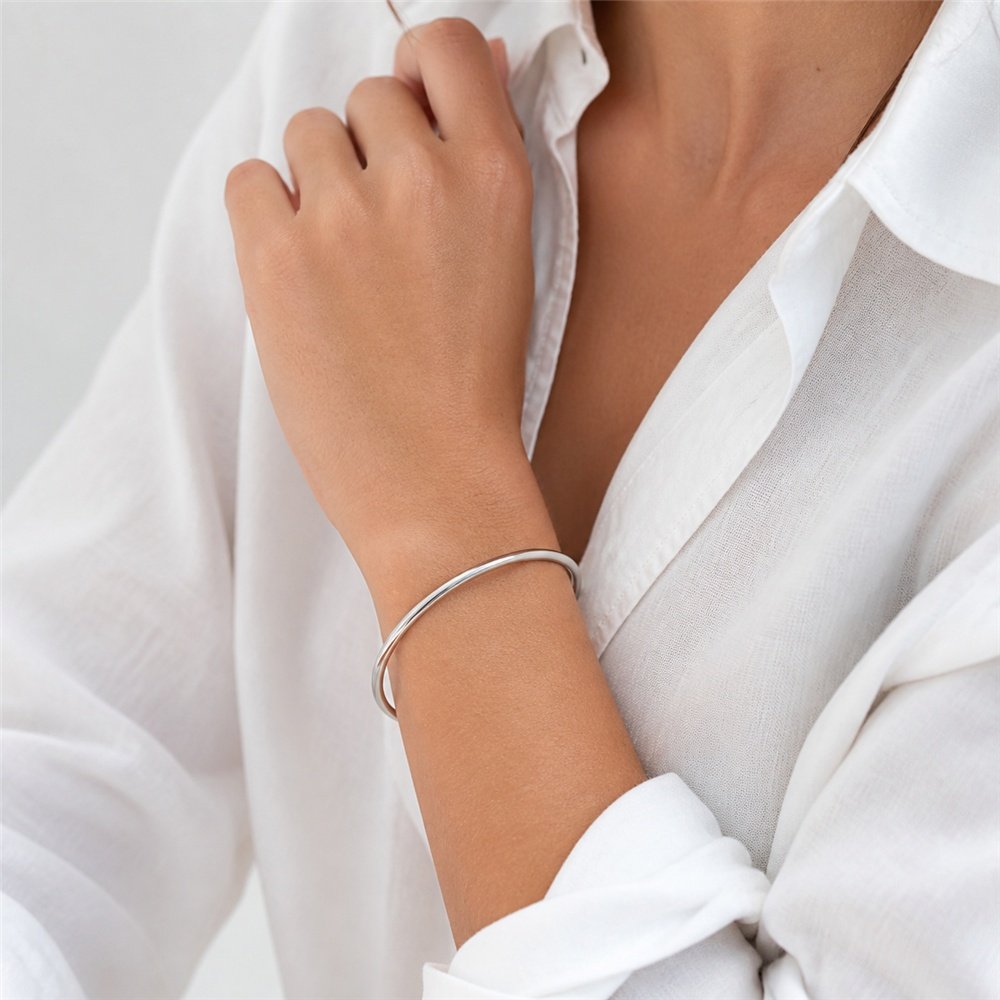 Sidabrinė apyrankė Minimalist 2 sidabra jewelry