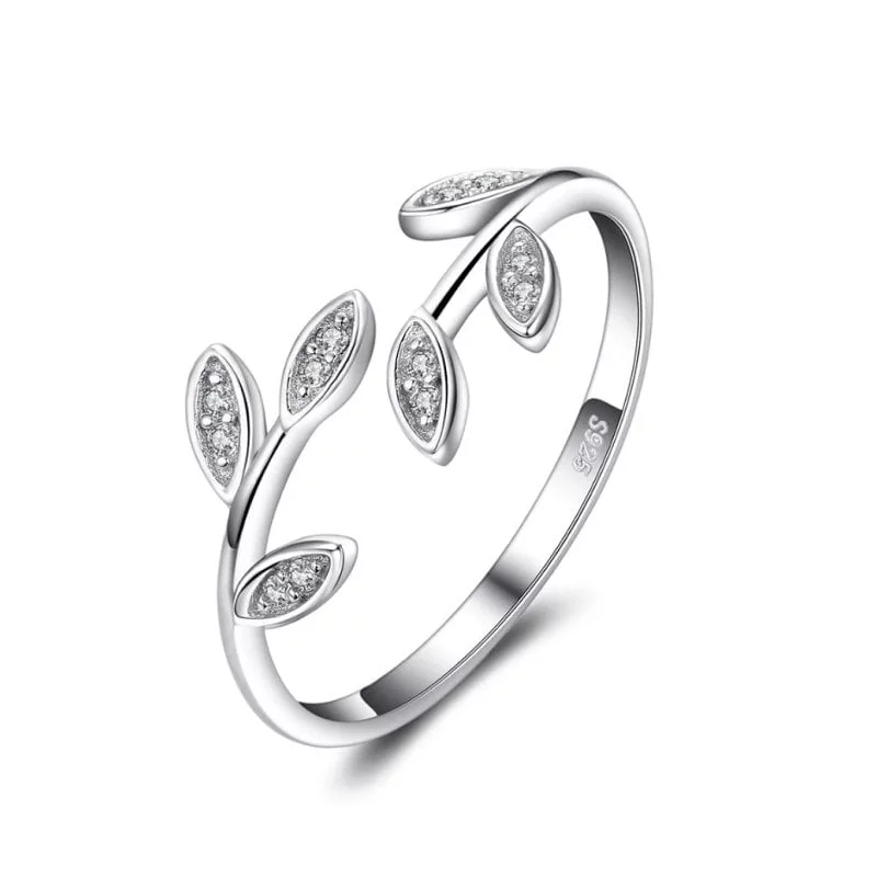 Sidabrinis žiedas Lapeliai, Sidabrinis žiedas. sidabriniai papuošalai, sidabro juvelyrika, sidabra jewelry