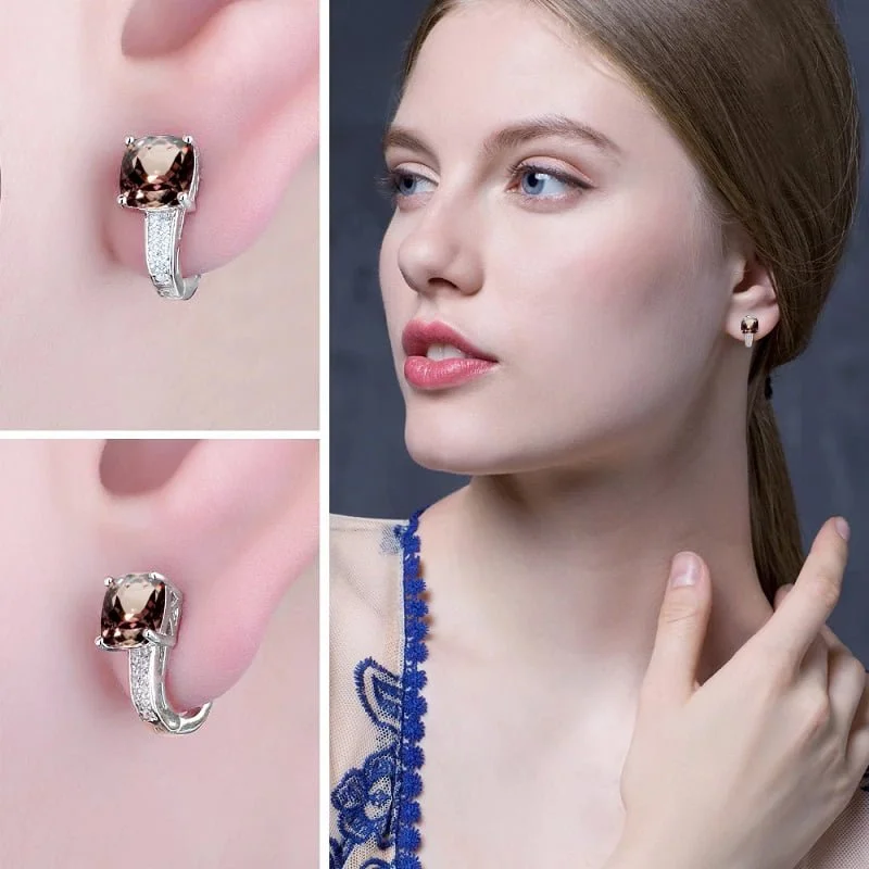 Sidabriniai auskarai Zultanite 2 sidabra jewelry