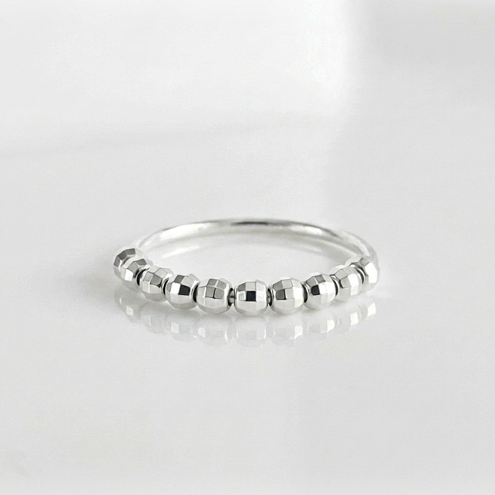 Sidabrinis antistresinis žiedas 5 sidabra jewelry