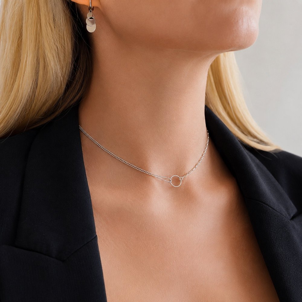Kaklo papuošalas Choker 2 choker tipo kaklo papuošalas