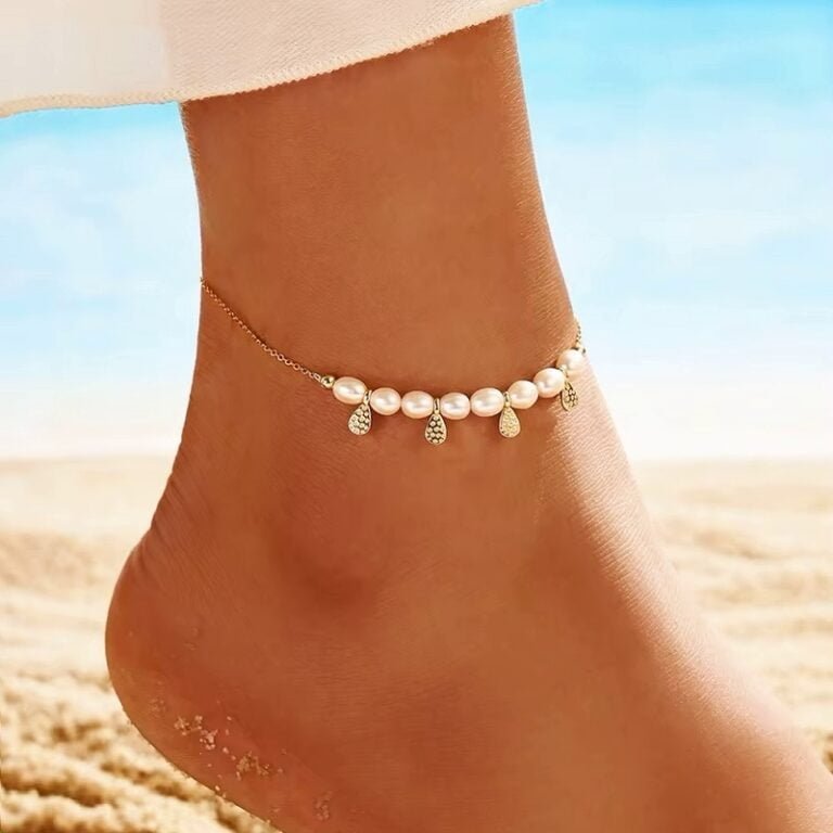 Kojos grandinėlė Pearly Gold