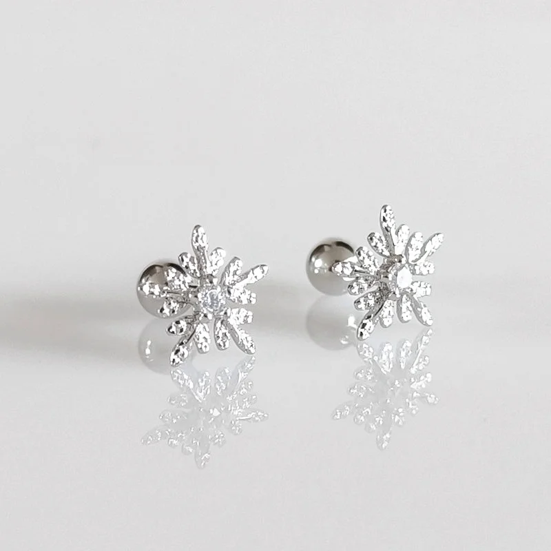 AAAAAAAA級★天然マラカイト六角柱B0707/YS/295C Helix auskarai Snowflake - Sidabra Jewelry