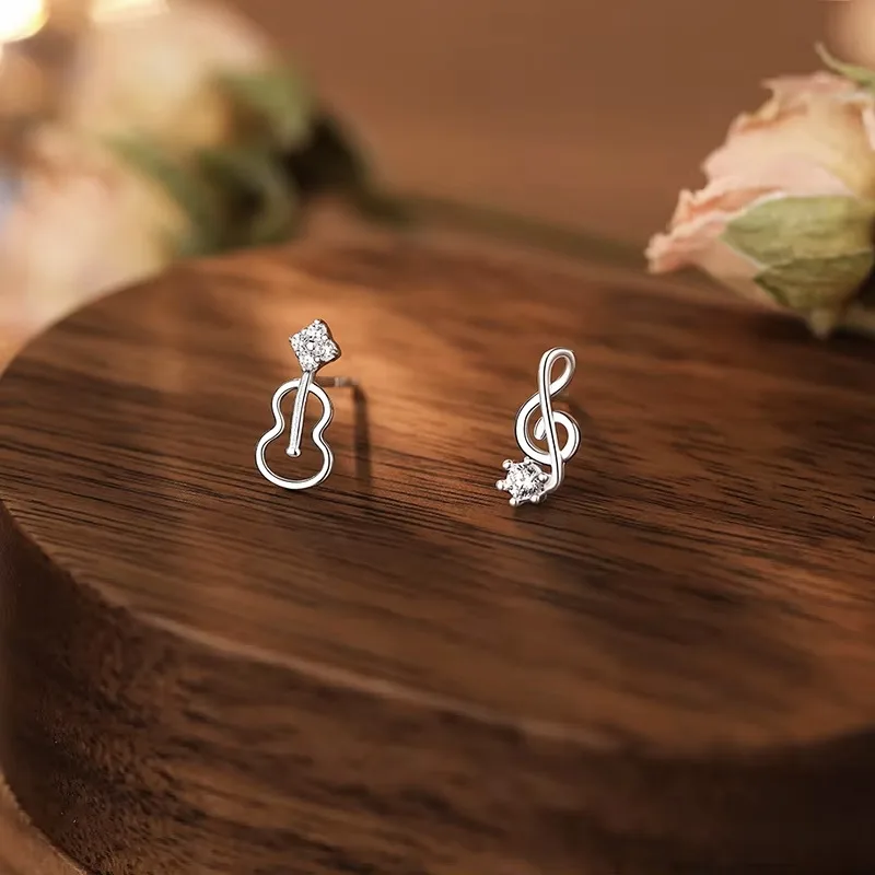 Sidabriniai auskarai Music 5 sidabra jewelry