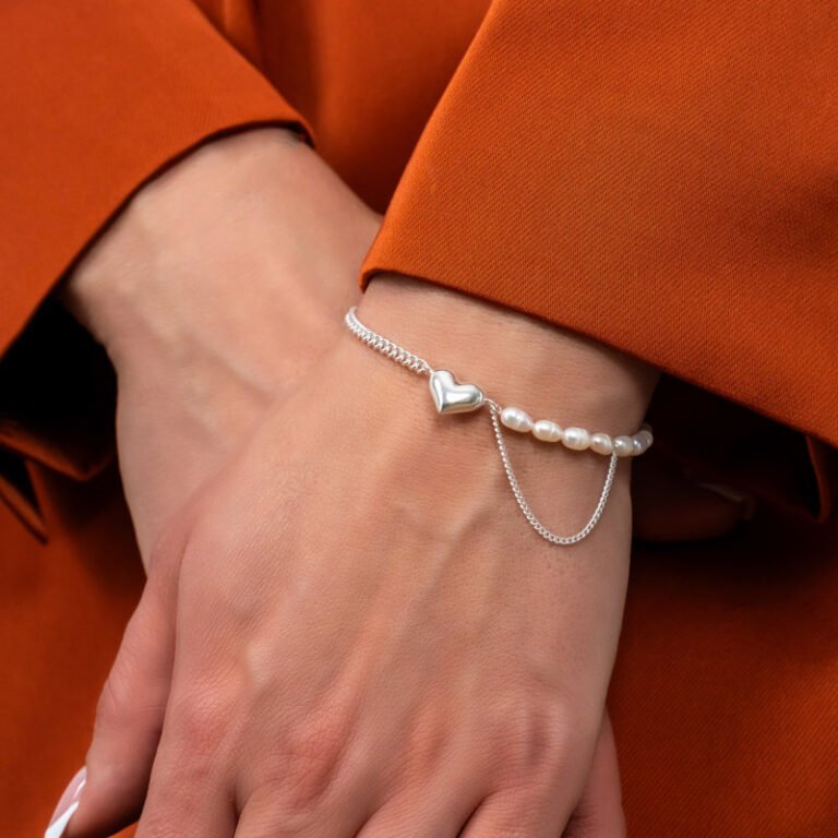 Sidabrinė rankos grandinėlė Pearla