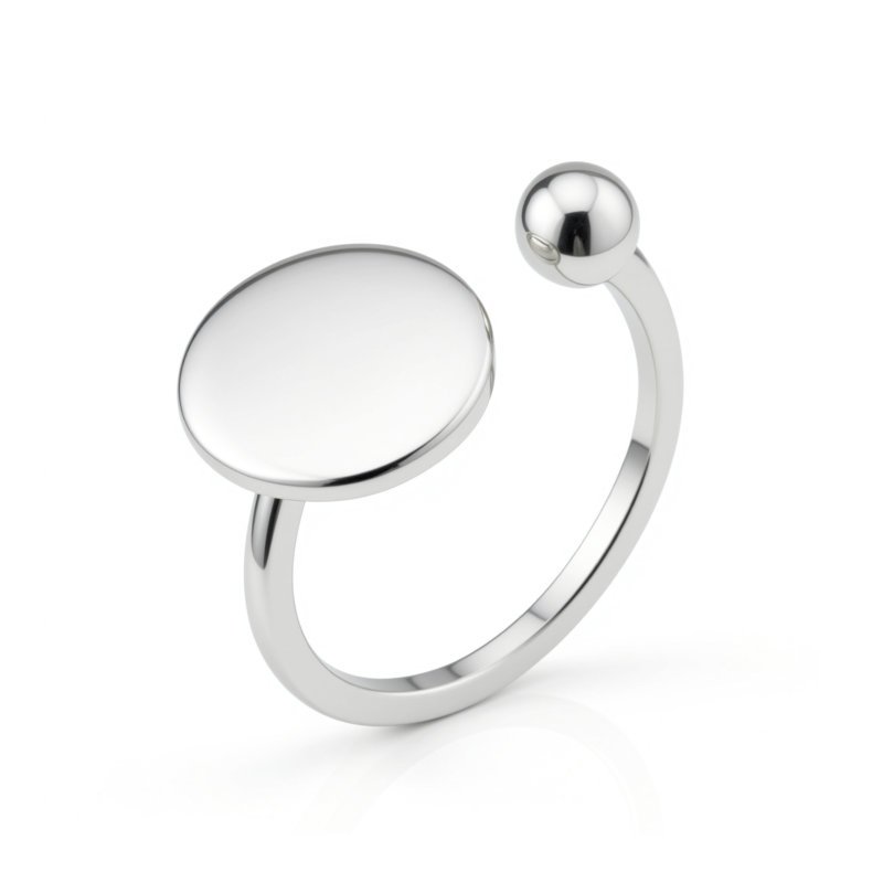 Sidabrinis žiedas Point