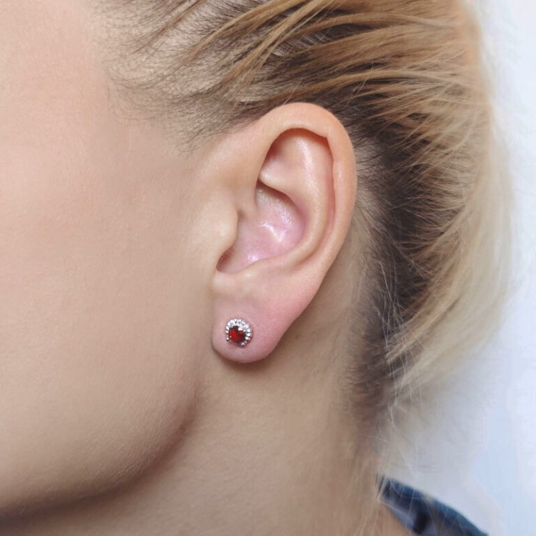 Helix auskarai Nova Red