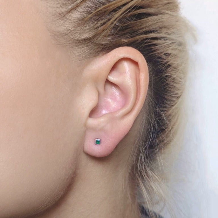 Helix auskarai Luxe Green