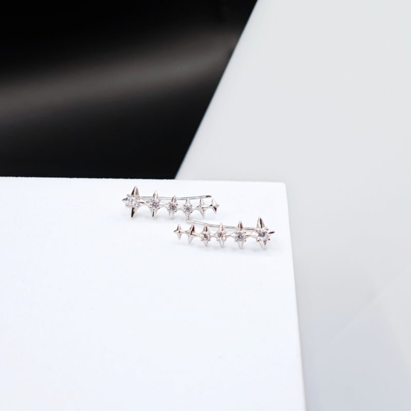 Sidabriniai auskarai Estelle 5 sidabra jewelry