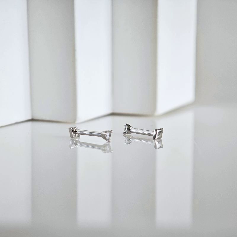 Helix auskarai Diamond 4 Sidabra jewelry