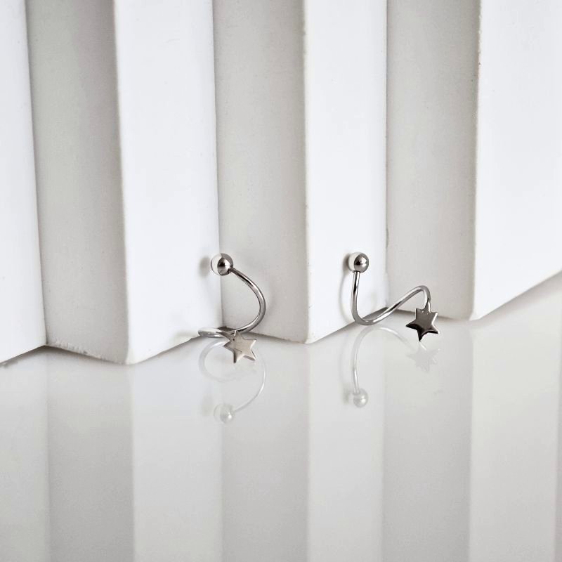 Helix auskarai Comet 5 helix su zvaigzdute