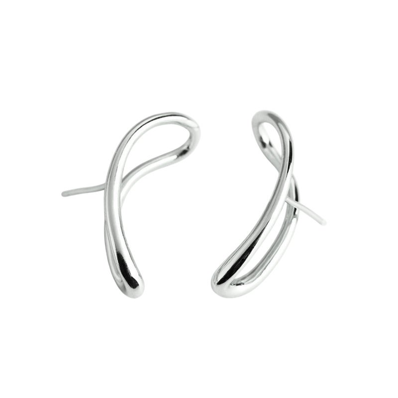 Sidabriniai auskarai Drift