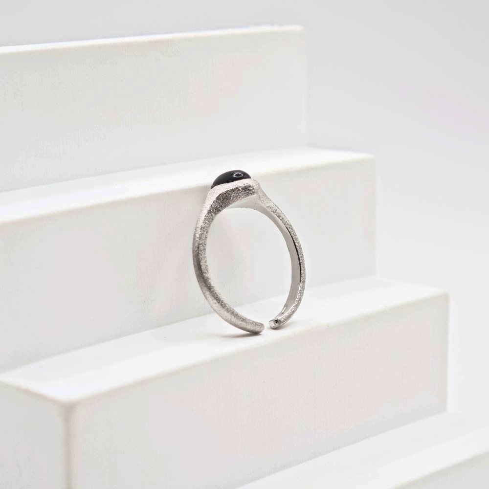 Sidabrinis žiedas Obsidia 5 ziedai moterims