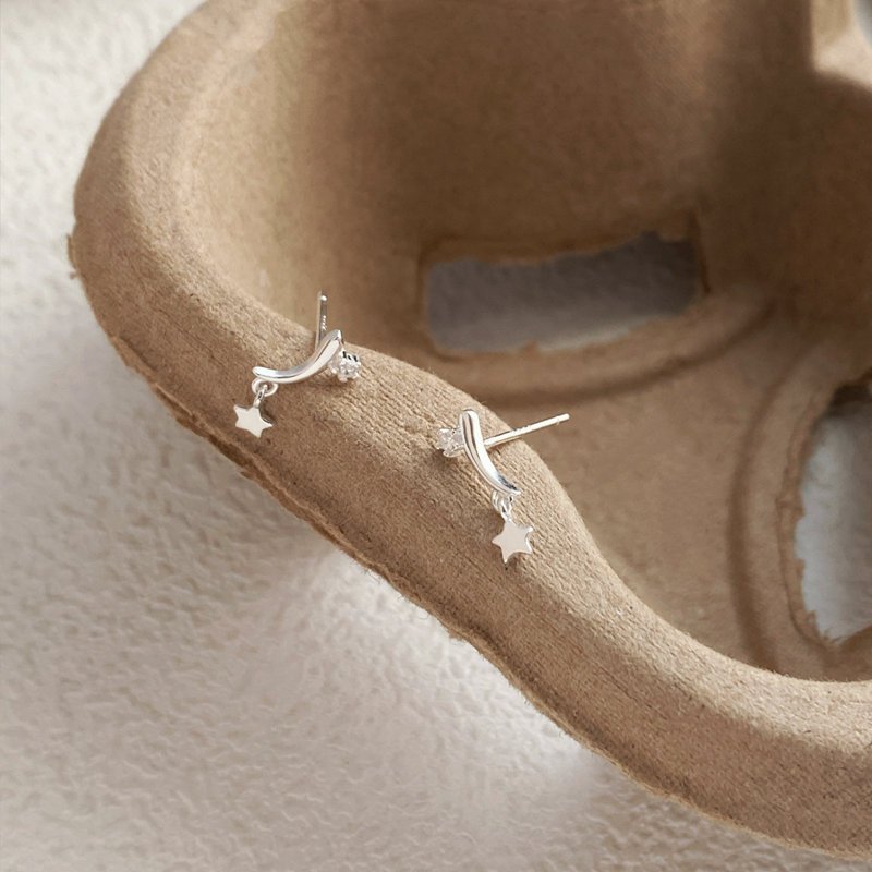 Sidabriniai auskarai Mini 5 sidabriniai auskarai