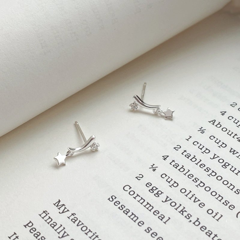 Sidabriniai auskarai Mini 3 auskarai moterims