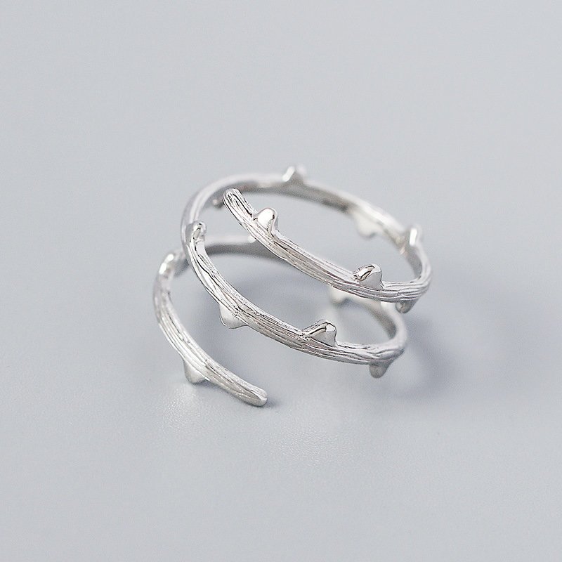 Sidabrinis žiedas Thorn 3 reguliuojamas ziedas