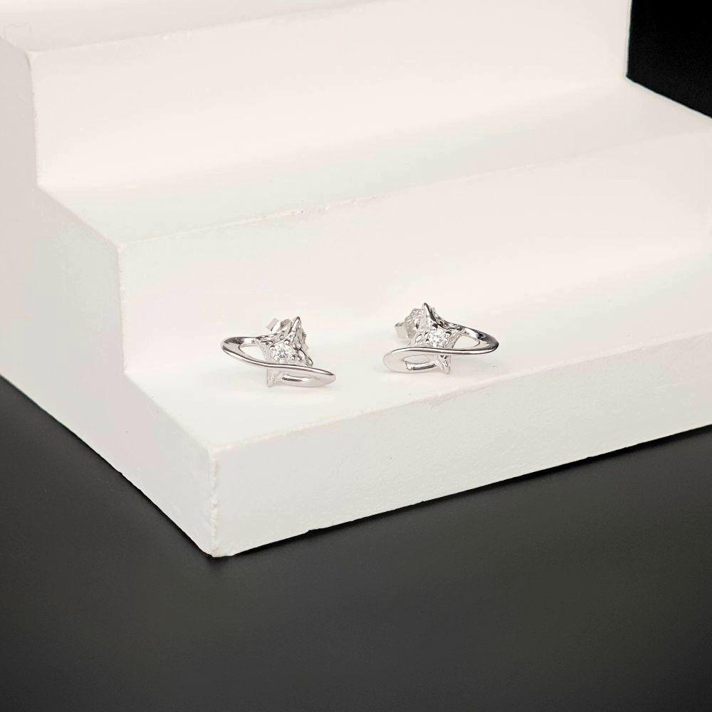 Sidabriniai auskarai Arias 3 papuošalai internetu