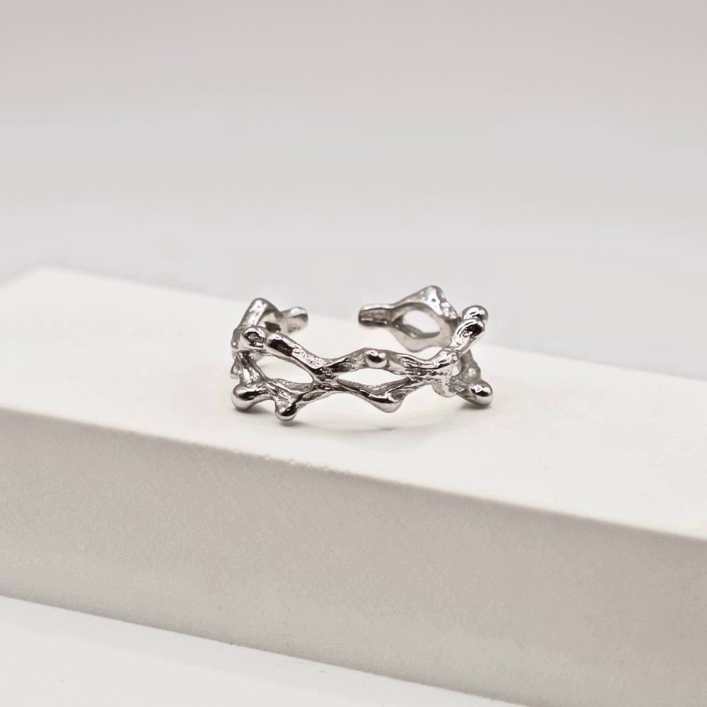 Sidabrinis žiedas Intera 5 ziedai moterims