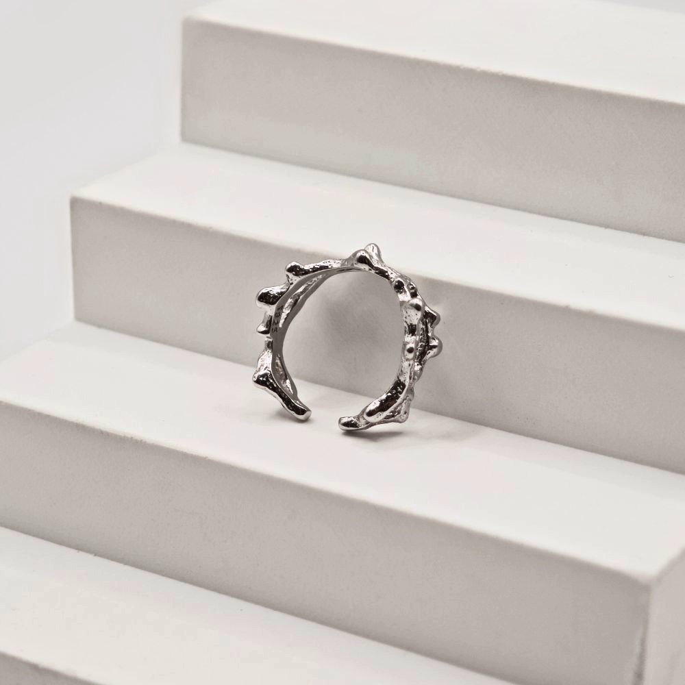 Sidabrinis žiedas Intera 3 sidabro juvelyrika