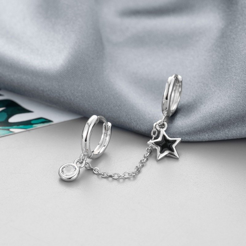 Sidabrinis auskaras Eva 6 auskaras i viena ausį