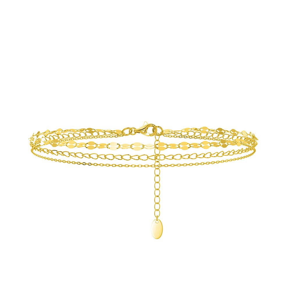 Kojos grandinėlė Trio Gold