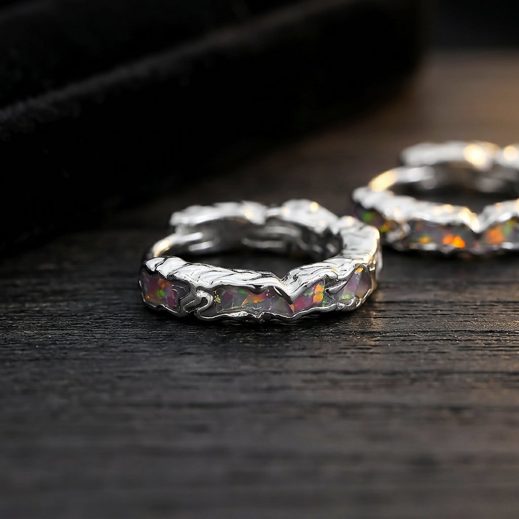 Sidabriniai auskarai Cora 3 sidabra jewelry