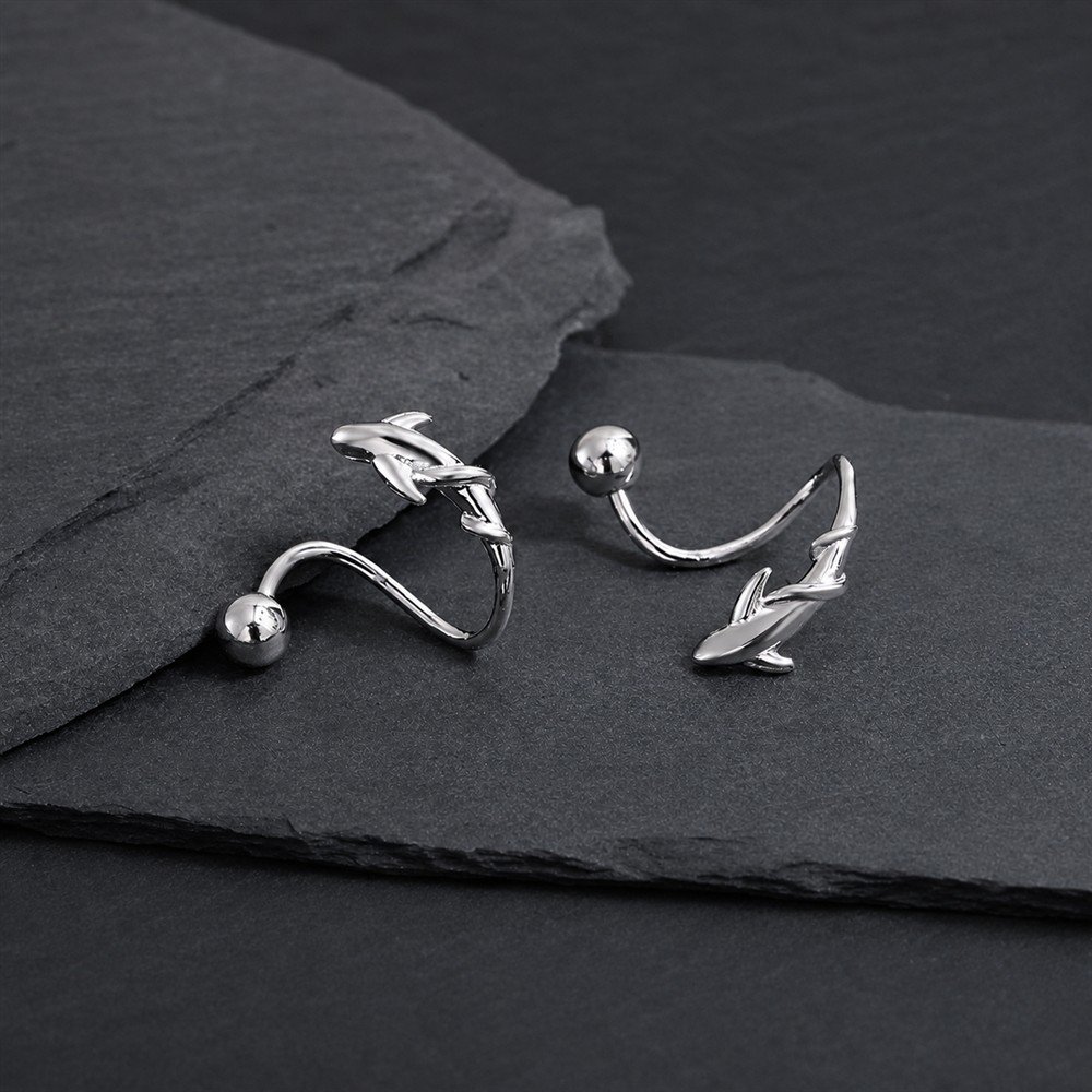 Helix auskarai Fliper 5 auskarai su delfinu