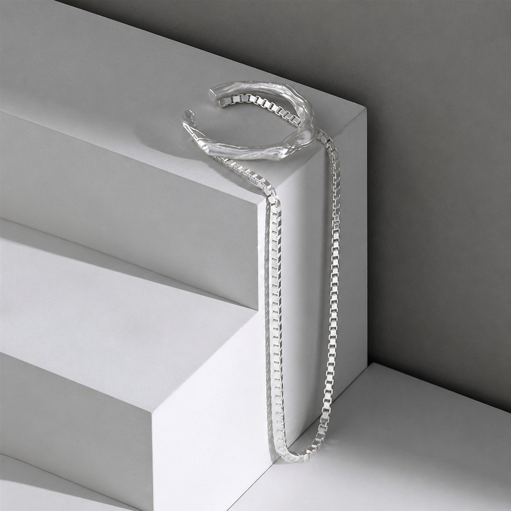 Kremzlės auskaras Sling 4 sidabra jewelry