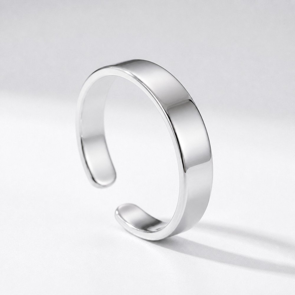 Sidabrinis žiedas Base 4mm 5 sidabra jewelry