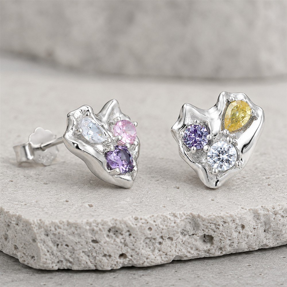 Sidabriniai auskarai Viva 4 sidabra jewelry