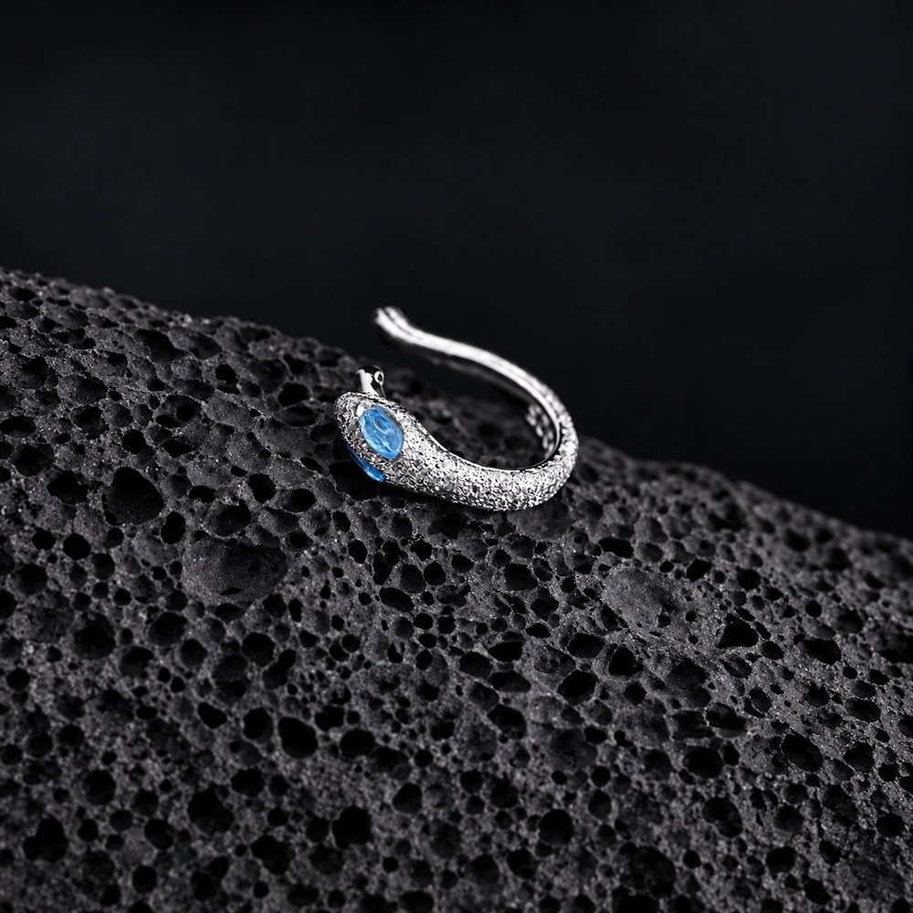Kremzlės auskaras Viper 4 sidabra jewelry