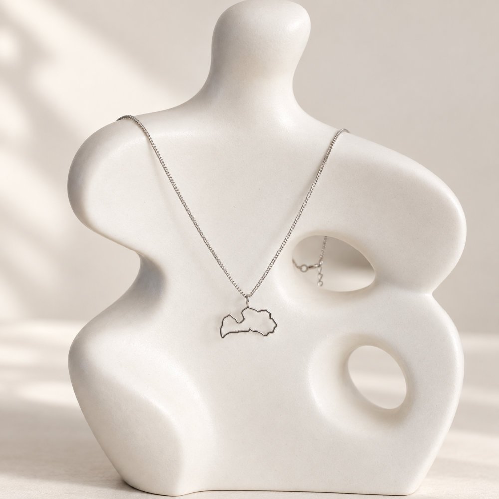 Sidabrinis kaklo papuošalas Latvia 5 sidabra jewelry