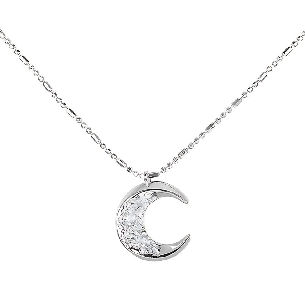 Sidabrinis kaklo papuošalas Moon