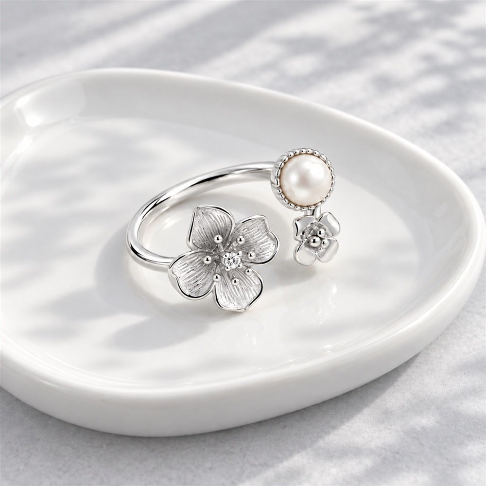 Sidabrinis žiedas Sakura 4 Sidabra Jewelry