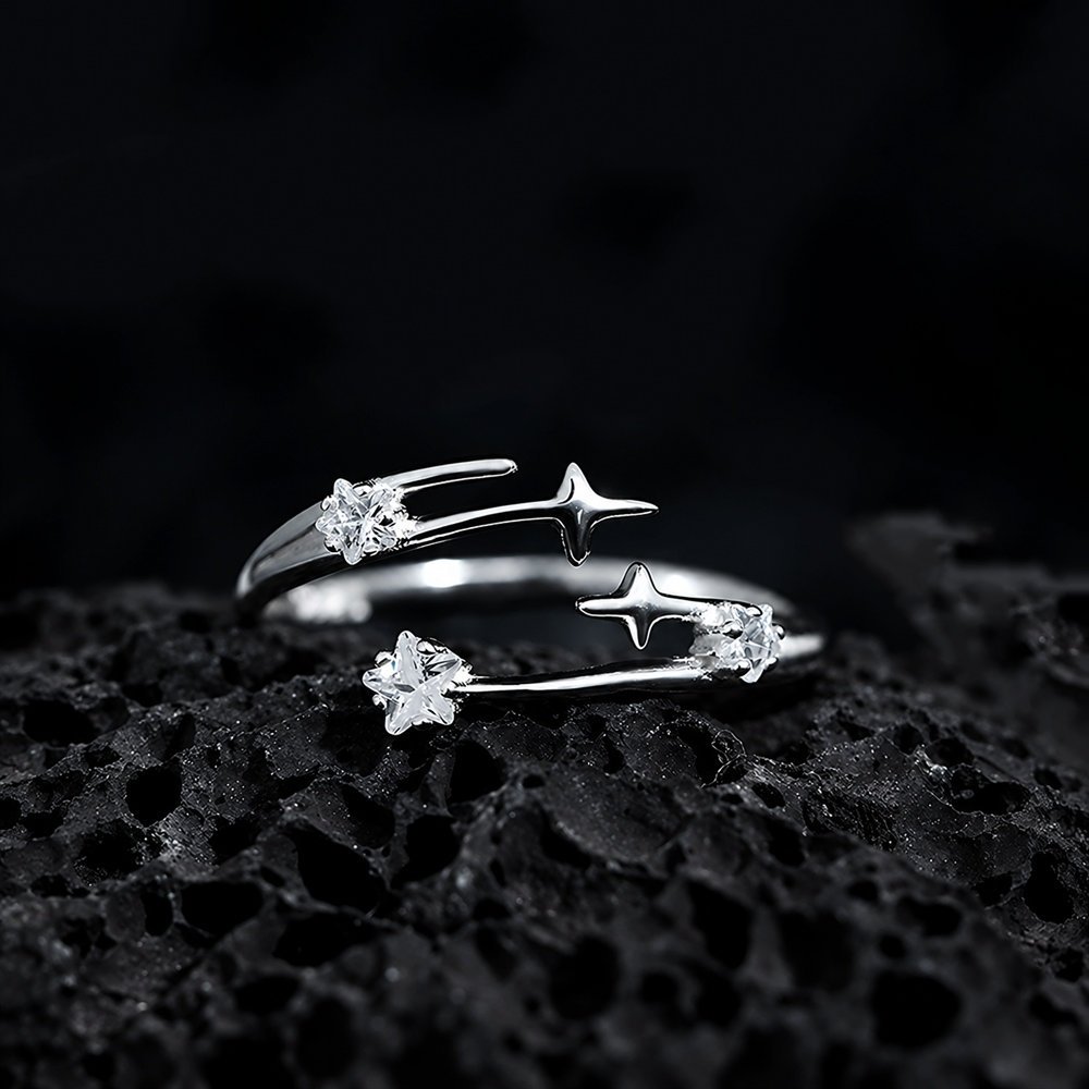 Sidabrinis žiedas Meteor 4 Sidabra Jewelry